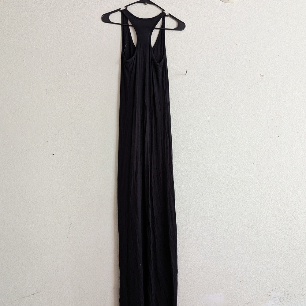 Loveappella Racerback Maxi Dress Sz Xs Unlined Black Stretch summer Casual Beach